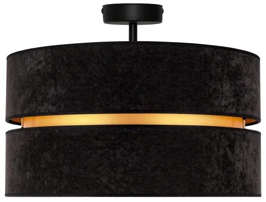 Duolla - Prisadený luster DUO 1xE27/15W/230V pr. 40 cm čierna/zlatá