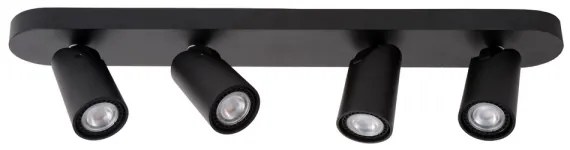 Lucide 23954/21/30 - LED Bodové svietidlo XYRUS 4xGU10/5W/230V čierna