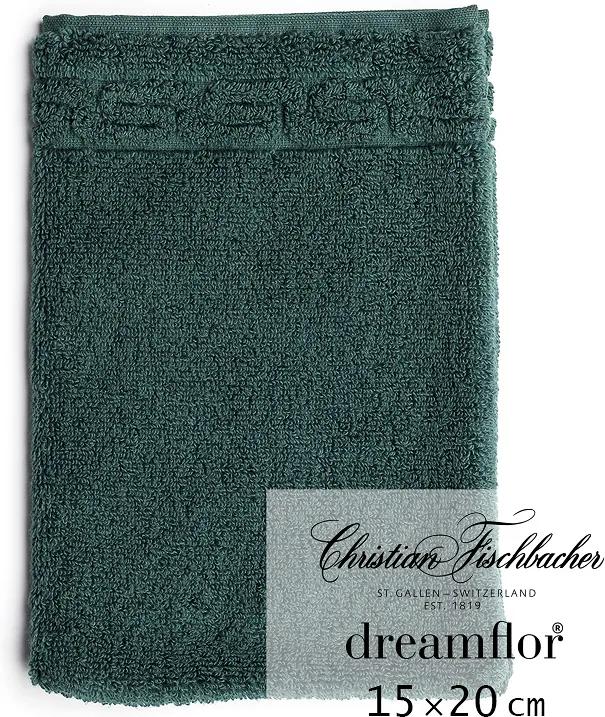 Christian Fischbacher Rukavica na umývanie 15 x 20 cm šmaragdová Dreamflor®, Fischbacher