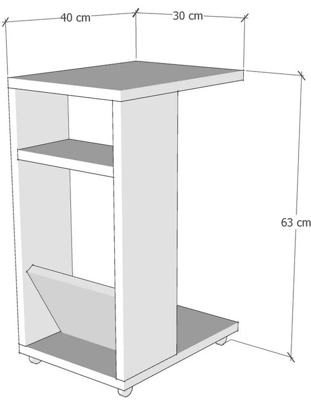 Odkladací stolík Filinta Travertine