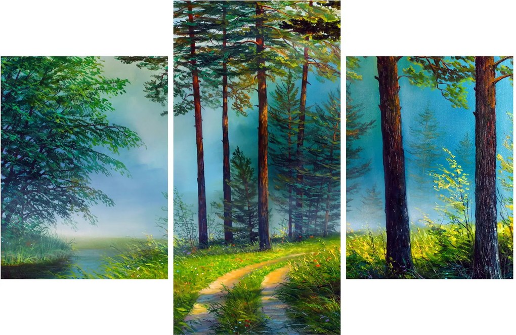 Obraz - Olejomaľba krajiny (90x60 cm)