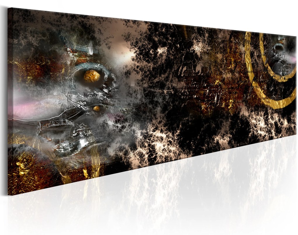 Artgeist Obraz - Golden Galaxy Veľkosť: 150x50, Verzia: Standard