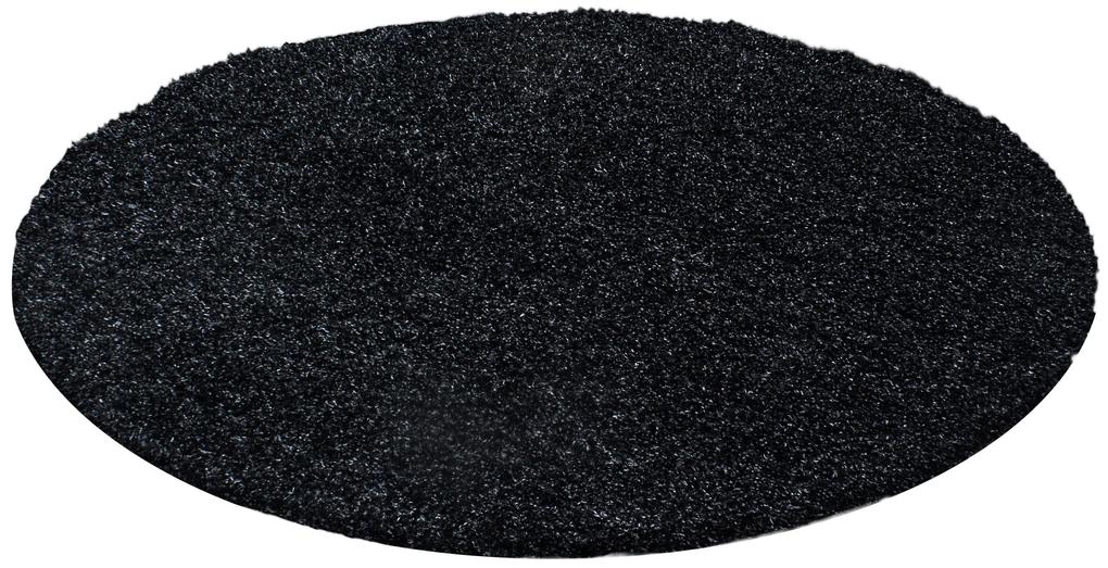 Ayyildiz koberce Kusový koberec Dream Shaggy 4000 Antrazit kruh - 80x80 (priemer) kruh cm
