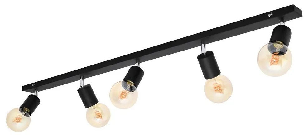 Bodové svietidlo TUNE 5xE27/20W/230V čierna