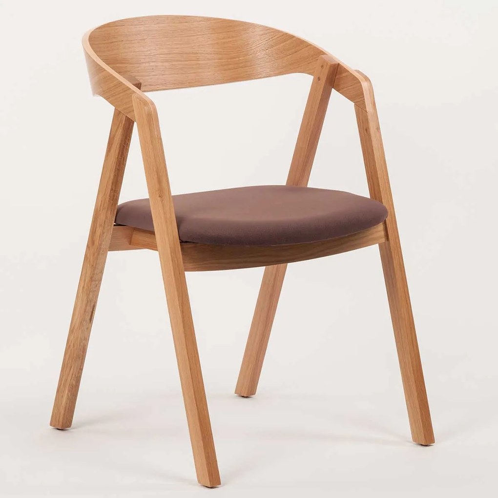 Stima dubová stolička GURU s čalúneným sedadlom Vyberte látku ->: LUX Terracotta 10