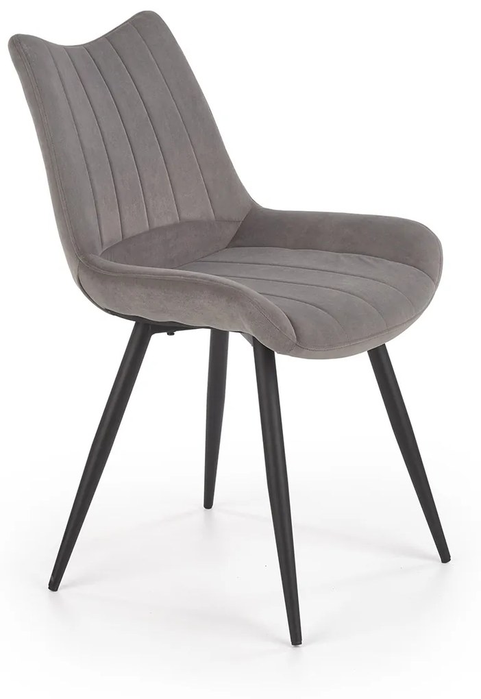 Jedálenská stolička K388 - sivá / čierna