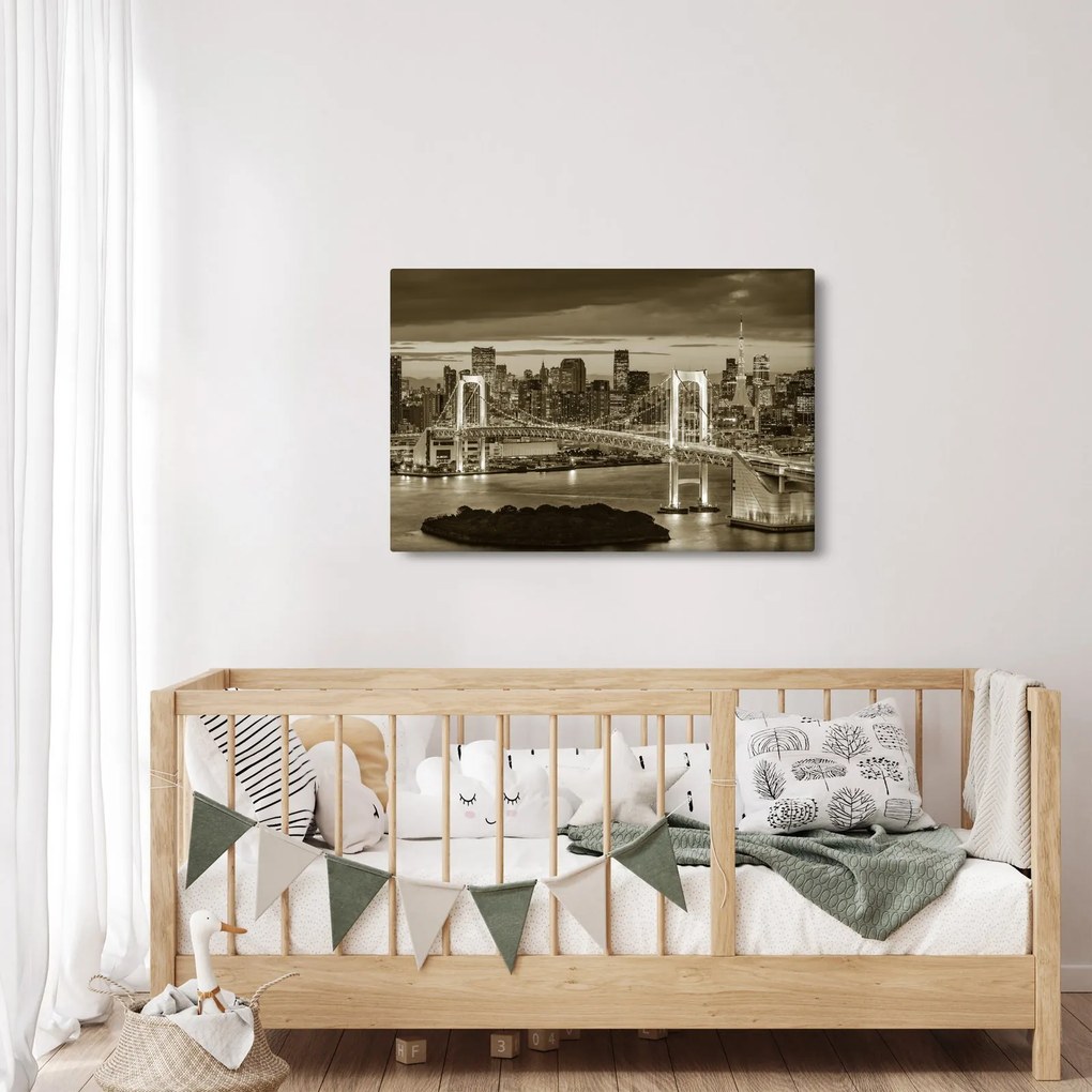 Obraz - Zlaté veľkomesto (90x60 cm)