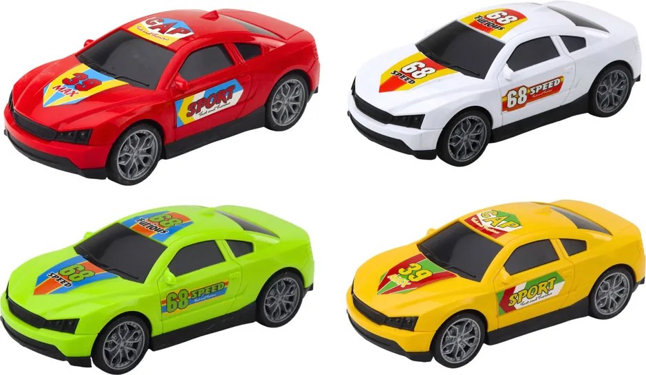 LEAN Toys Lora Lorry Nákladné auto Sada 4 áut Otvorené dvere Svetlá Zvuky