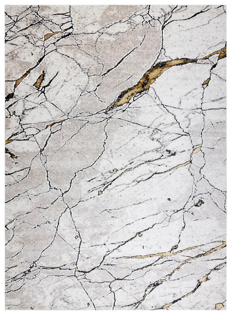 Kusový koberec Gloss 529A 53 3D mramor ivory/beige, 180x270, béžová, kancelária, Dywany Łuszczów