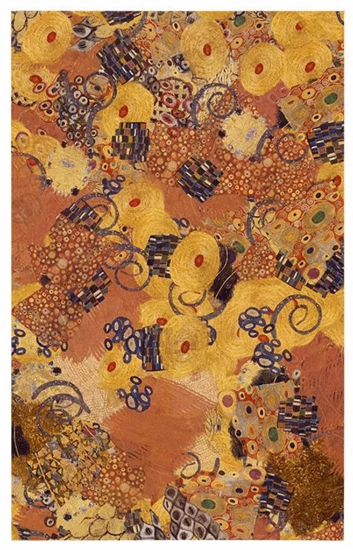 Plagát abstrakcia inšpirovaná G. Klimtom - 20x30 black