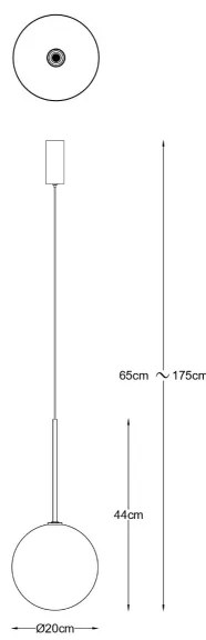 Zuma Line P0606-01B-2GAC - Luster na lanku MILAN 1xG4/2W/230V zlatý