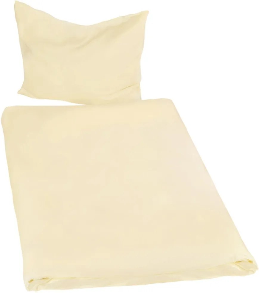tectake 401948 2 posteľné obliečky 200x135cm - žlutá, 0.50 cm x 135.00 cm