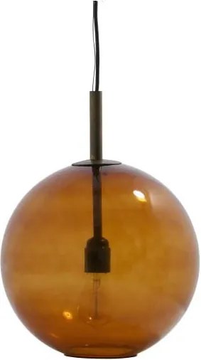 Hnedé závesné svietidlo De Eekhoorn Creative, Ø 30 cm