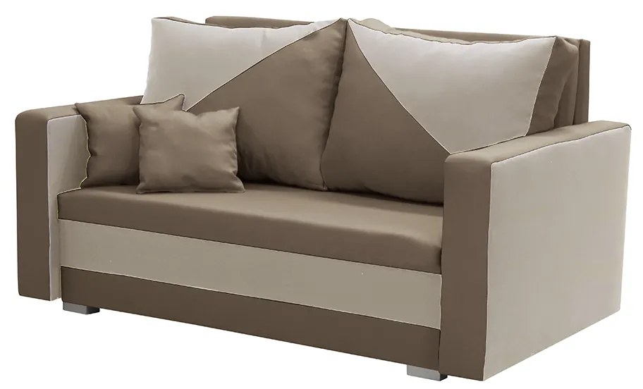 Dvojmiestna rozkladacia pohovka ASTRA1 Hnedá/béžová