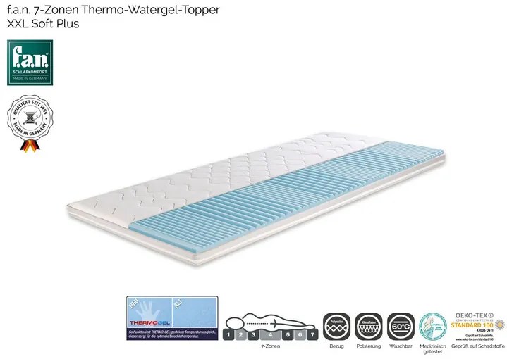 f.a.n. Vrchný matrac s termoregulačnou penou XXL Soft Plus (180 x 200 cm)  (100202216)