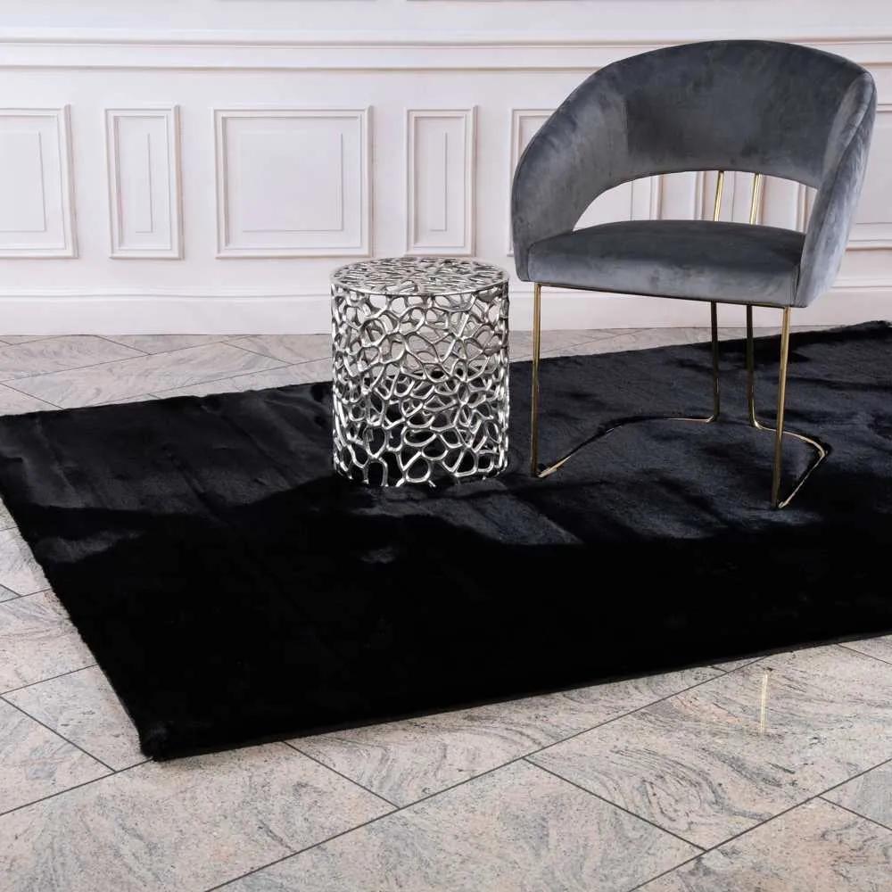 Lalee Kusový koberec Heaven 800 Black Rozmer koberca: 120 cm KRUH