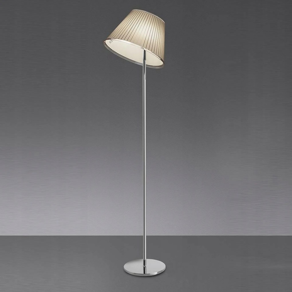Artemide Choose stojacia lampa, pergamen/chróm, E27, moderný design