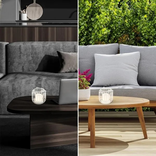 Brilo - LED Stmievateľná nabíjacia stolná lampa LED/2W/5V IP44 biela