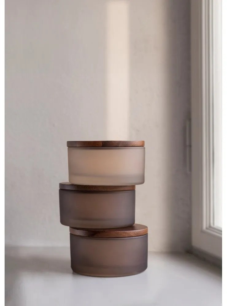 Béžový sklenený kúpeľňový organizér na vatové tampóny Modest – Mette Ditmer Denmark