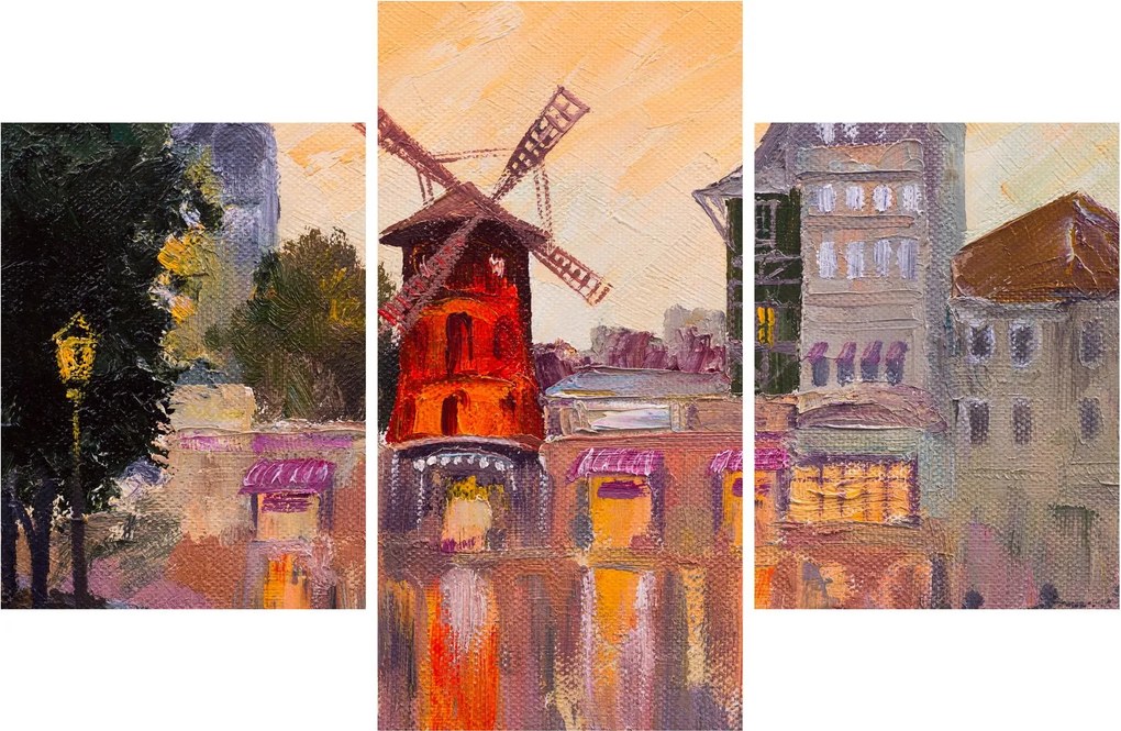Obraz - Moulin rouge, Paríž, Francúzsko (90x60 cm)