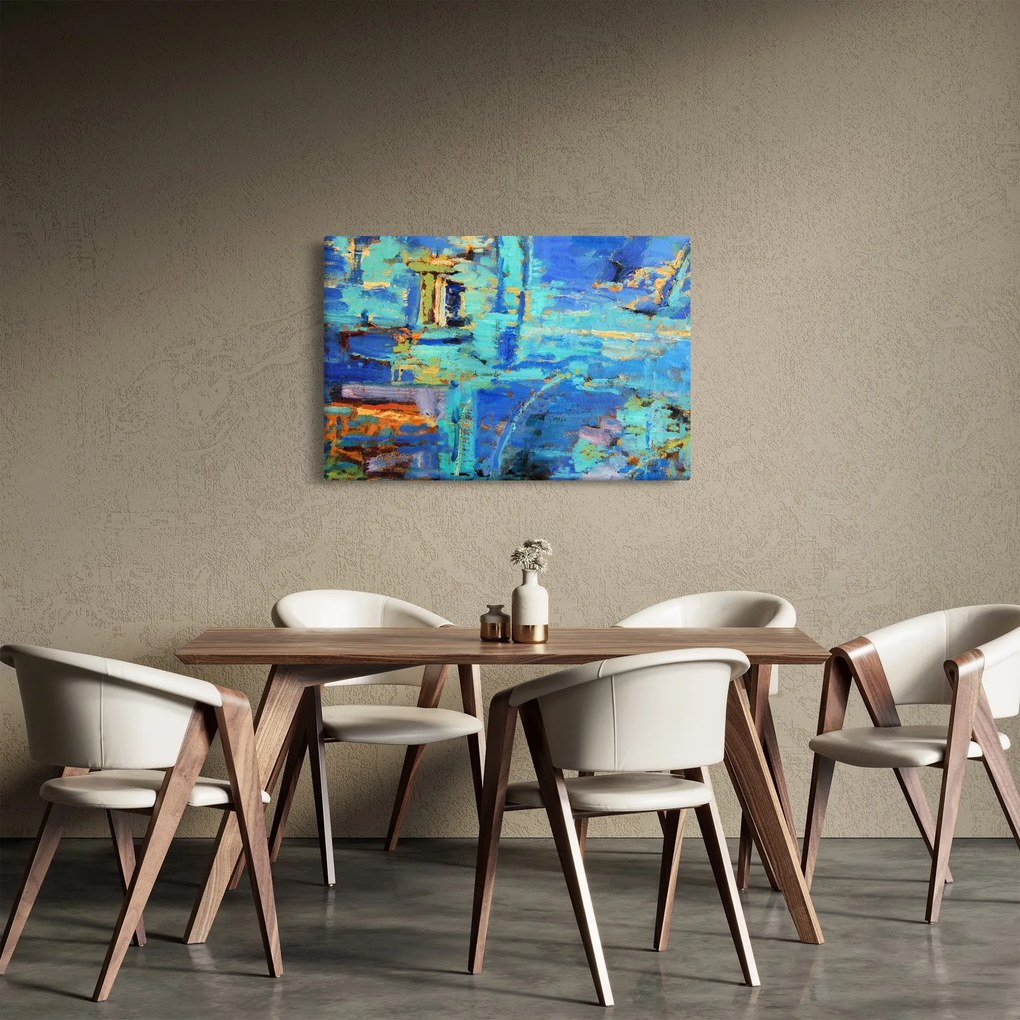 Obraz - Abstraktné olejomaľba (90x60 cm)