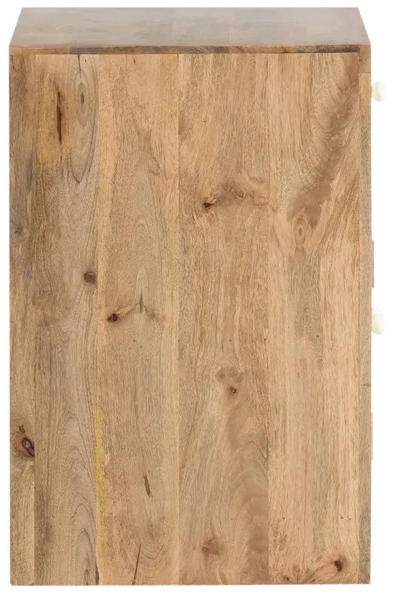 furniture-nabytek.cz - Masivní umyvadlová skříňka Delhi z mangového dřeva, lakovaná, hnědá – 80 cm