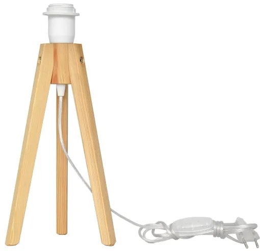 Stolná lampa HELEN 1xE27/15W/230V krémová/zlatá/borovica