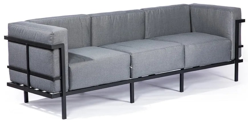 Grafitovosivá trojmiestna záhradná pohovka Bonami Selection Bellisima