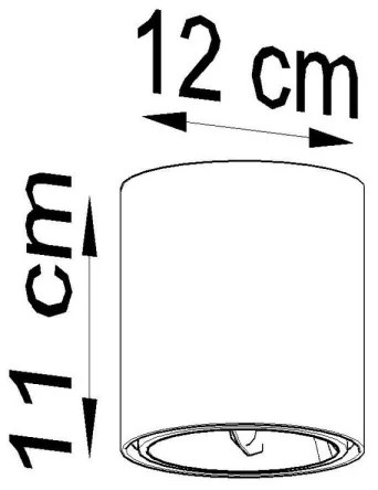 Sollux SL.0696 - Bodové svietidlo TIUBE 1xGU10-AR111/10W/230V
