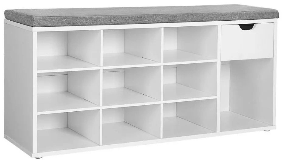 Botník VOREN biela/šedá