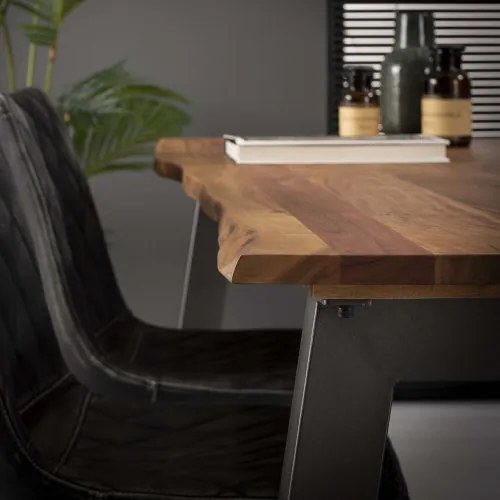 Jedálenský stôl 25-07 180x90cm Drevo Acacia natural - Komfort-nábytok
