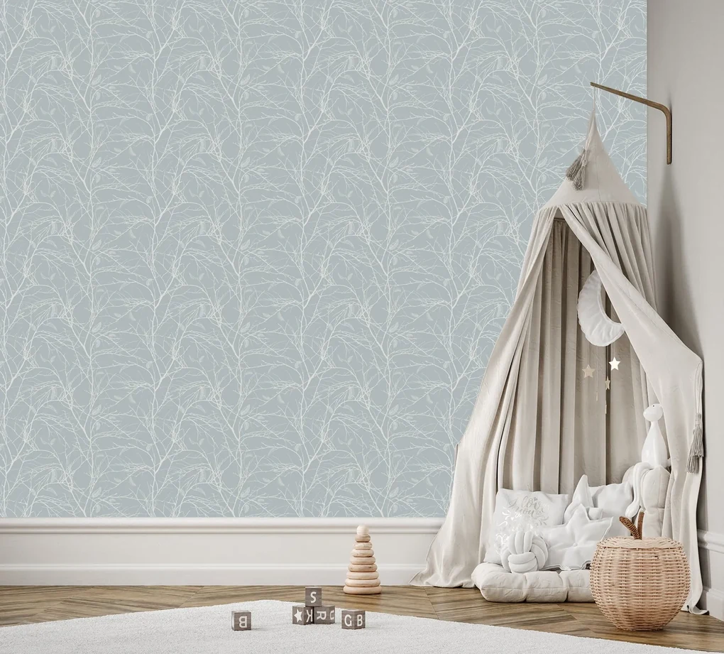 Gario Fototapeta Scandi biele vetvičky Materiál: Vliesová, Rozmery: 250 x 175 cm