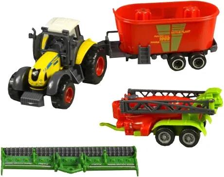 MaDe Traktor so strojmi súprava 21cm