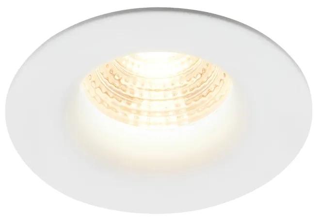 NORDLUX LED vstavané osvetlenie STARKE, 6,1W, teplá biela, 8,8cm, okrúhle, biele