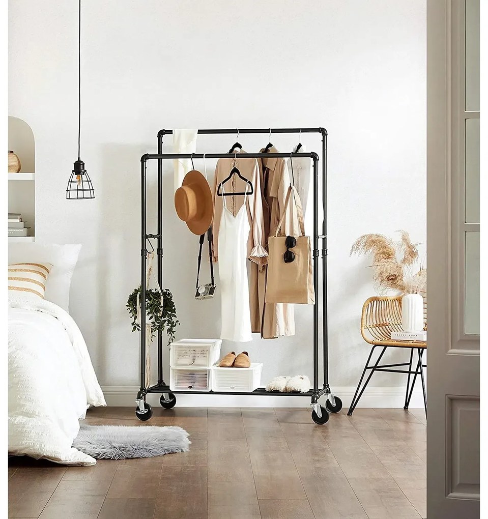 Stojan na oblečenie Abraham čierny