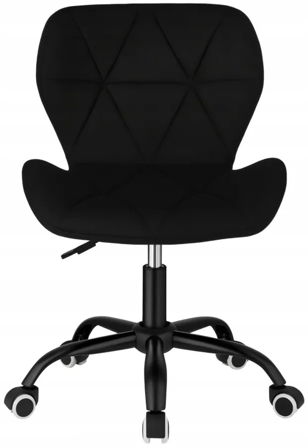 Ergonomická kancelárska otočná stolička – zamat ružová