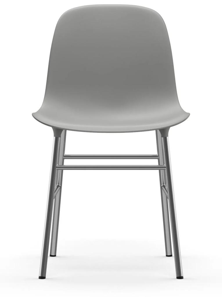 Stolička Form Chair – sivá/chrómová
