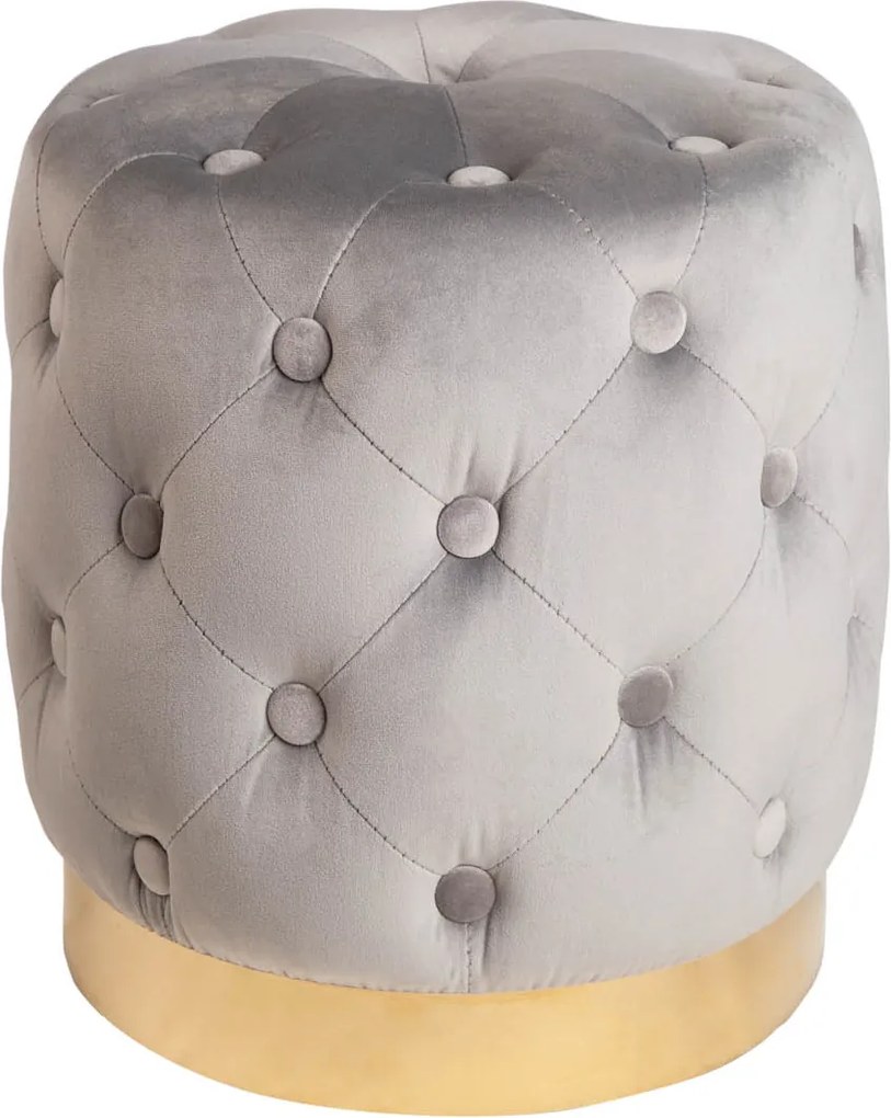 Dizajnová taburetka Rococo 37 cm sivá