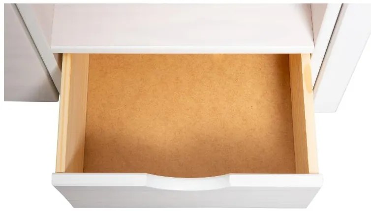 Inter Link Funkčná posteľ s 2 integrovanými nočnými stolíkmi (Till – biela, 90 x 200 cm)  (100180021)