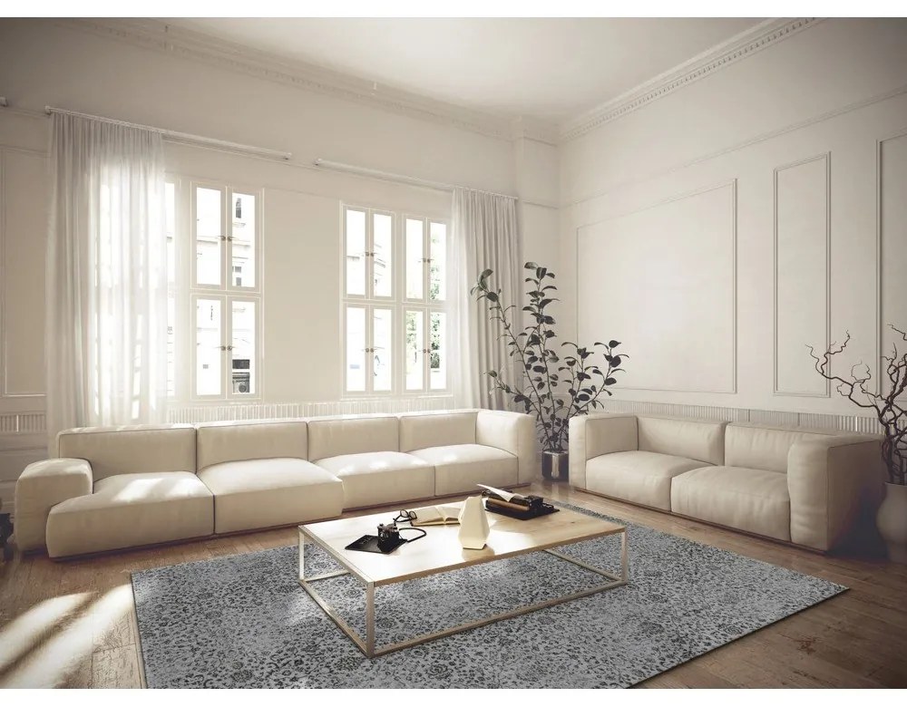 Sivý vlnený koberec 160x240 cm Claudine – Agnella