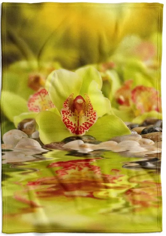 Deka Zelená orchidea (Rozmer: 200 x 140 cm, Podšitie baránkom: NE)