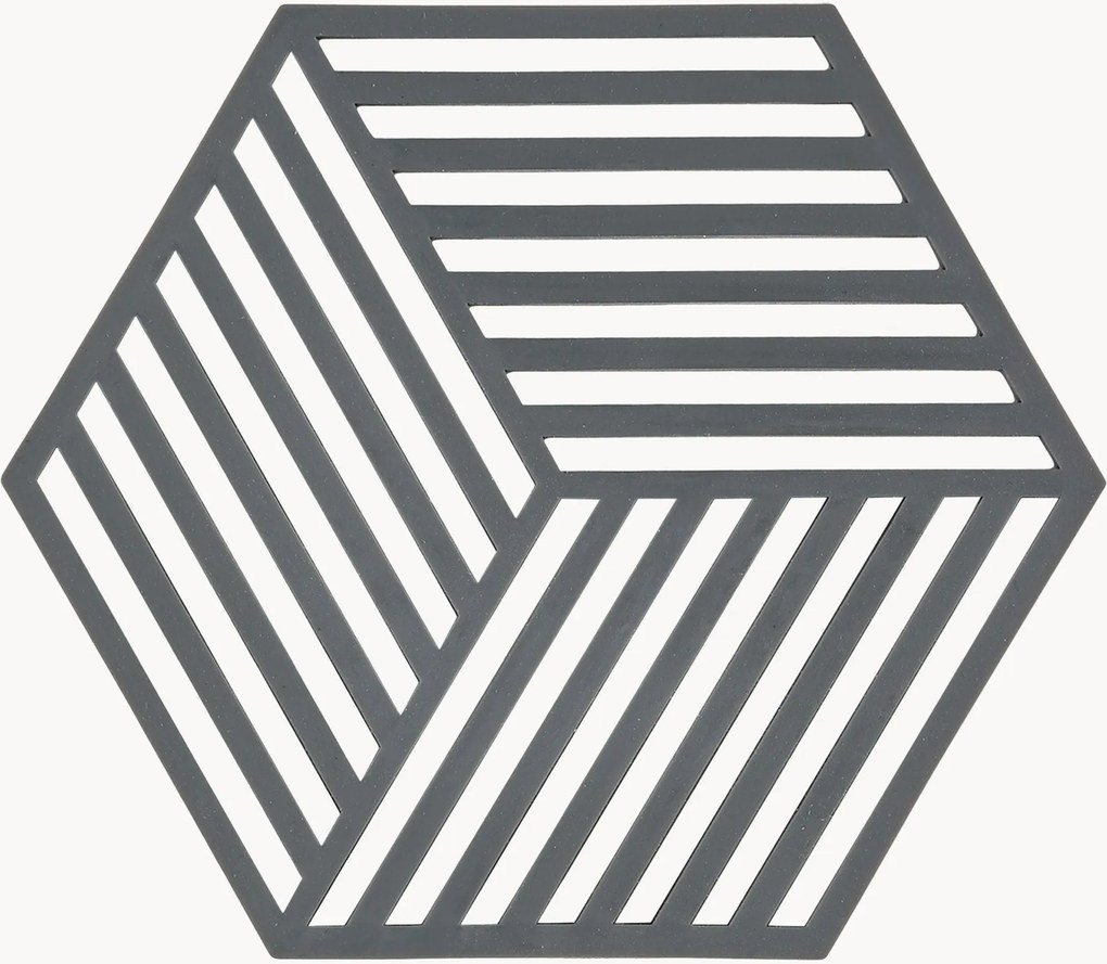 Silikónové podložky pod poháre Hexagon, 6 ks