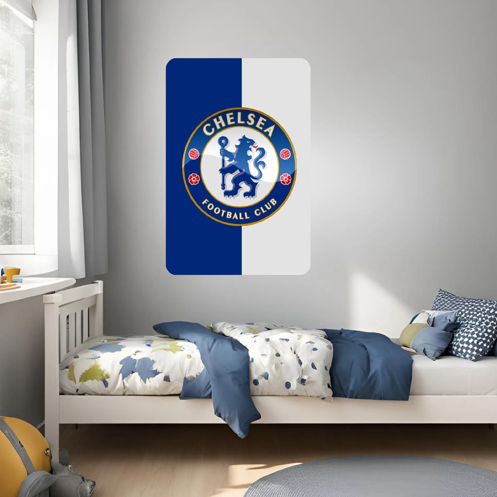 60x90cm Chelsea FC - textilná nálepka na stenu