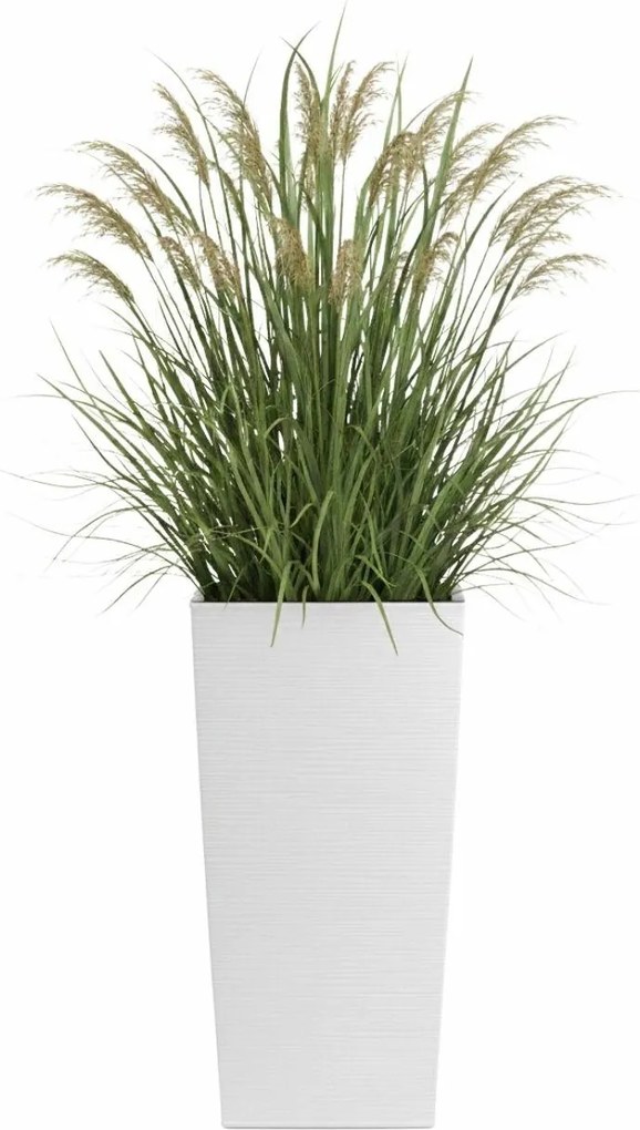 Plastový květináč Porto Riflo 57x29,5x29,5 cm bílý