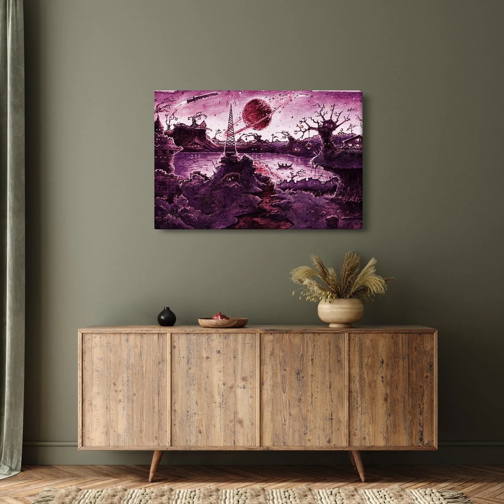 Obraz - Očarovaná dedina (90x60 cm)