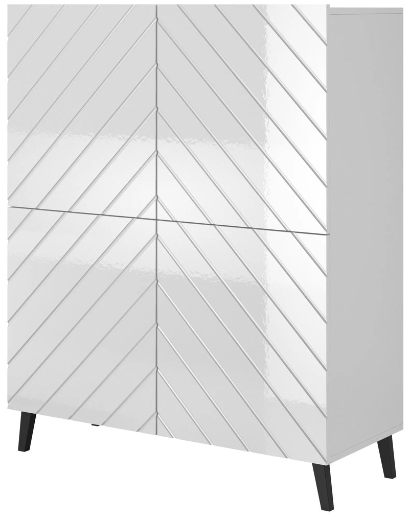 Cama Vysoká komoda Abeto - biela