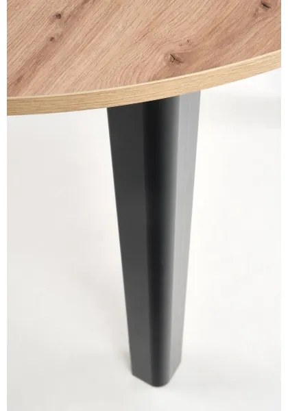 Jedálenský stôl CALMIO dub artisan/čierna