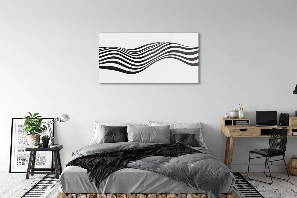 Obraz na akrylátovom skle Zebra pruhy vlna 125x50 cm