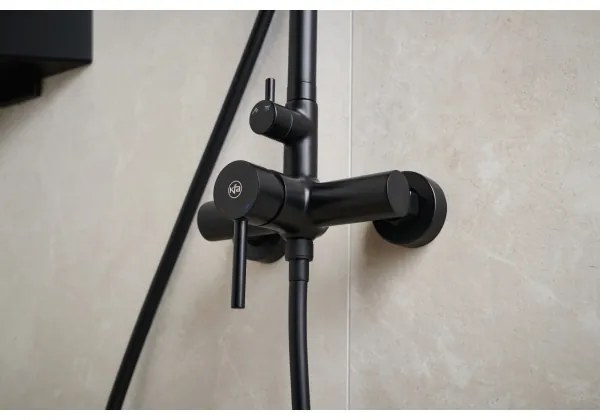 KFA Armatura 5036-910-81 - Sprchová sada s batériou MOZA mosadz/matná čierna