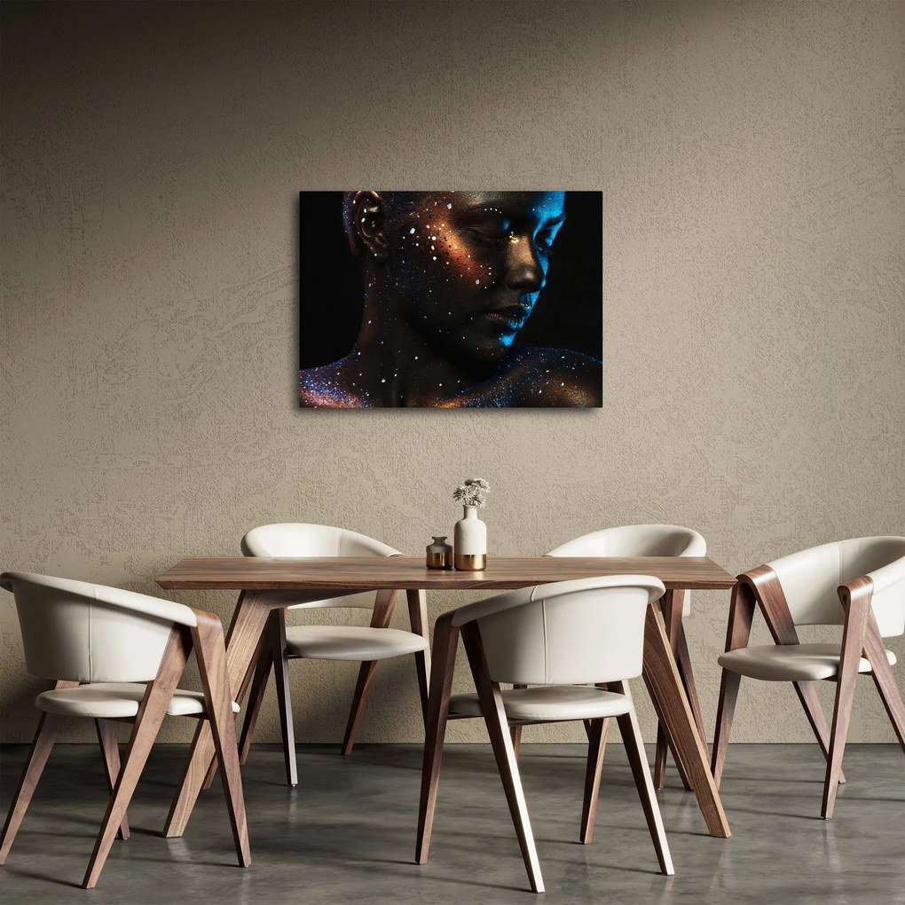 Trblietavý obraz ženy (70x50 cm)